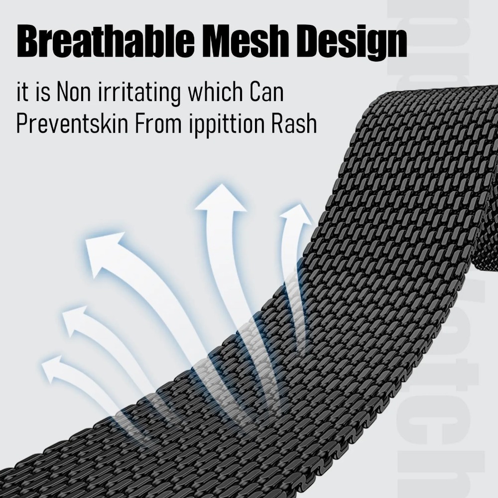 Steel Mesh Milanese Strap For  - Mesh Coil Strip review and price